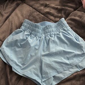 Lululemon Athletica Blue Athletic Shorts Lightweight Moisture-Wicking